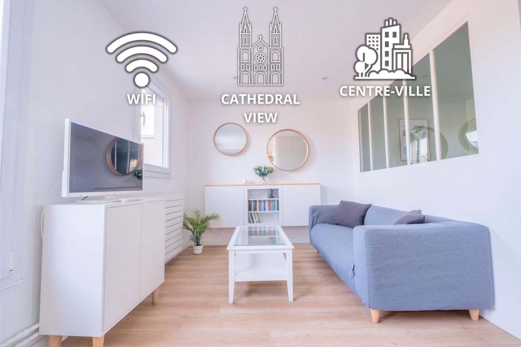 Le Clovis - Cathedrale Apartman Reims Kültér fotó